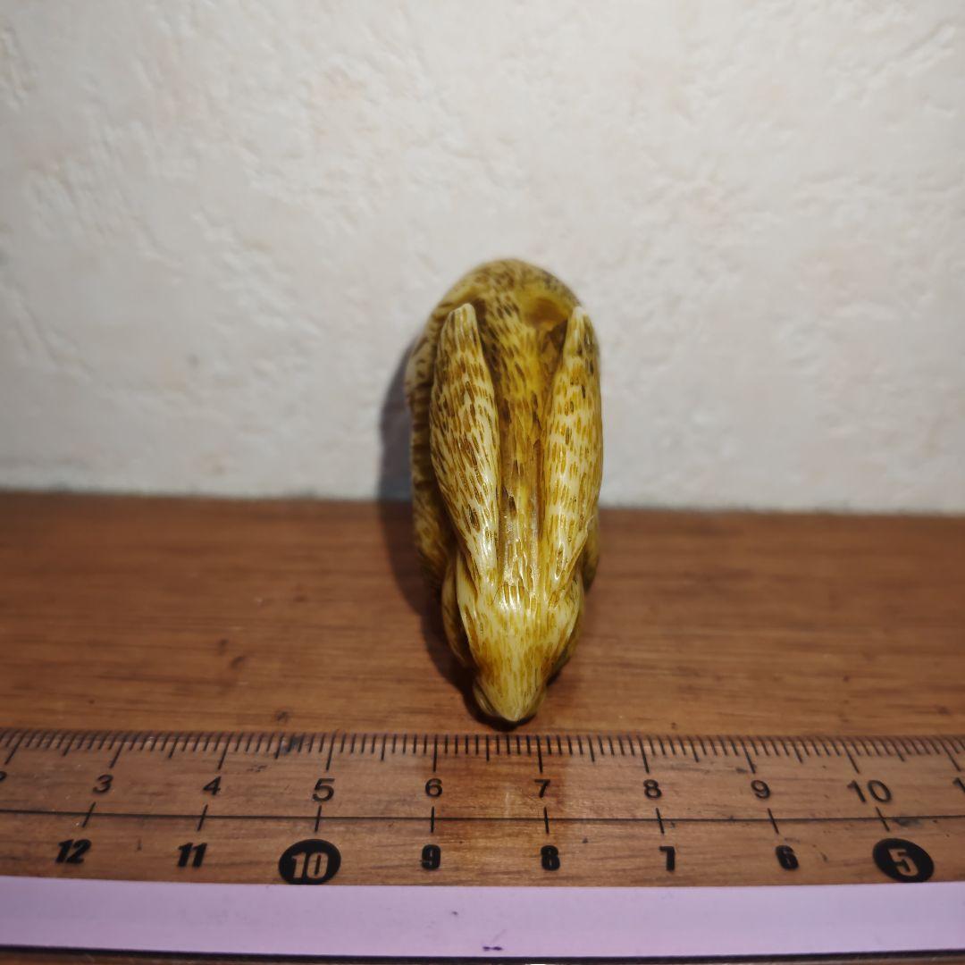 【うさぎ】根付？材質・年代等一切不明 意匠 雰囲気は良い☆ご活用頂ける方に☆