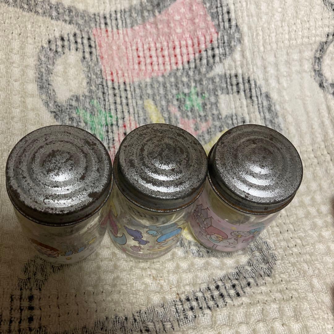 サンリオ　リトルツインスターズ　キキララ　ガラス瓶　9こ　中古品　バラ売り不可