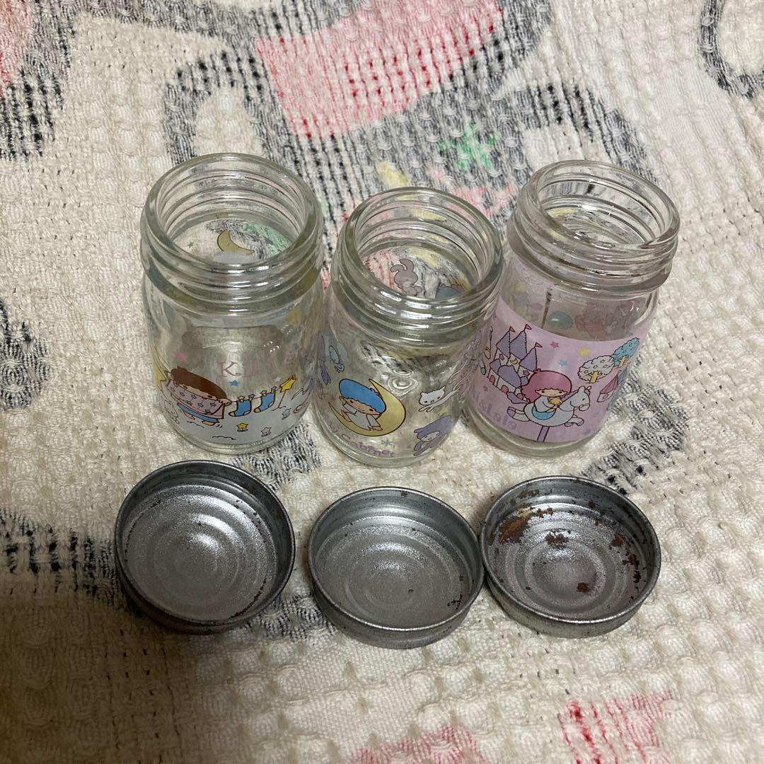サンリオ　リトルツインスターズ　キキララ　ガラス瓶　9こ　中古品　バラ売り不可