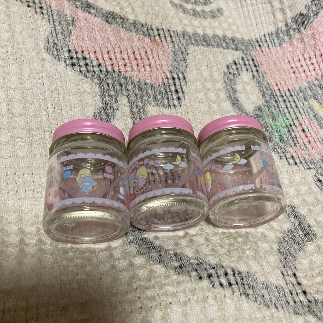 サンリオ　リトルツインスターズ　キキララ　ガラス瓶　9こ　中古品　バラ売り不可