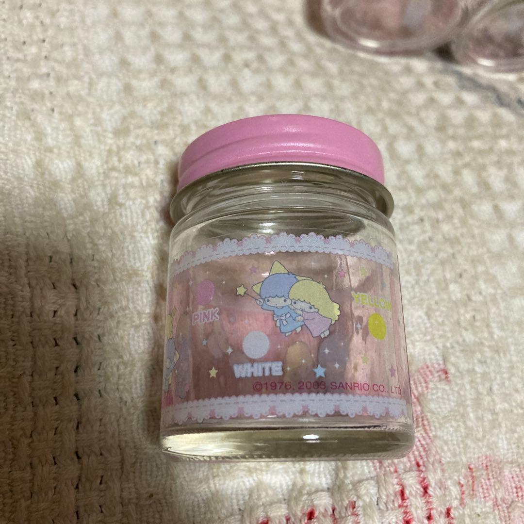 サンリオ　リトルツインスターズ　キキララ　ガラス瓶　9こ　中古品　バラ売り不可