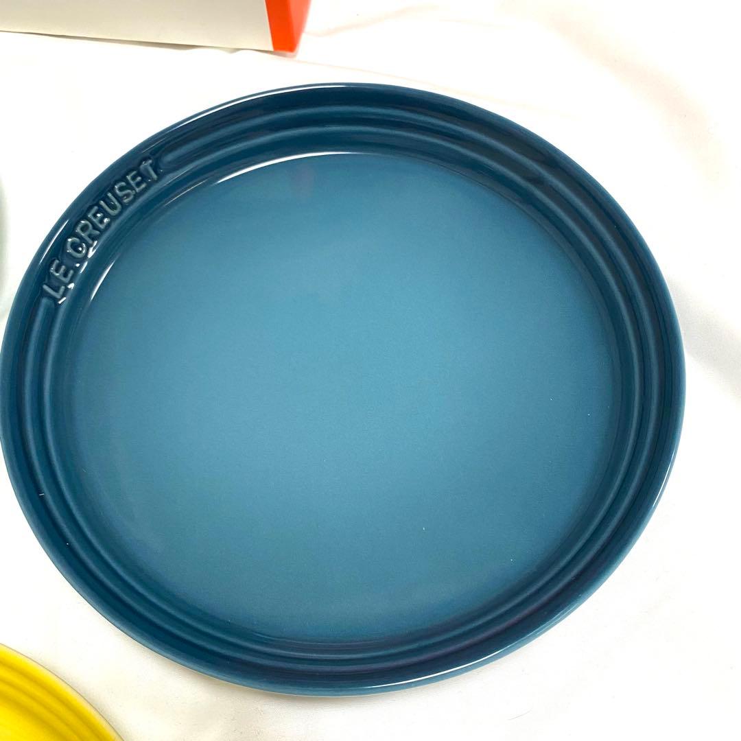 LECREUSET ネオラウンドプレート22cm レインボー　5枚セット