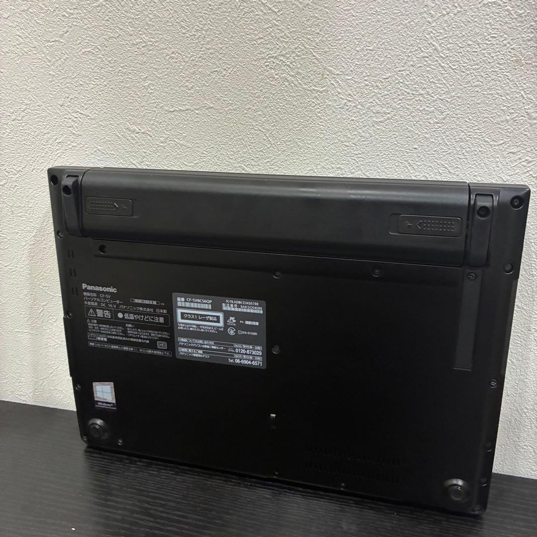 レッツノートSV8 黒　i5 8G SSD Windows11 ブラック　ノート