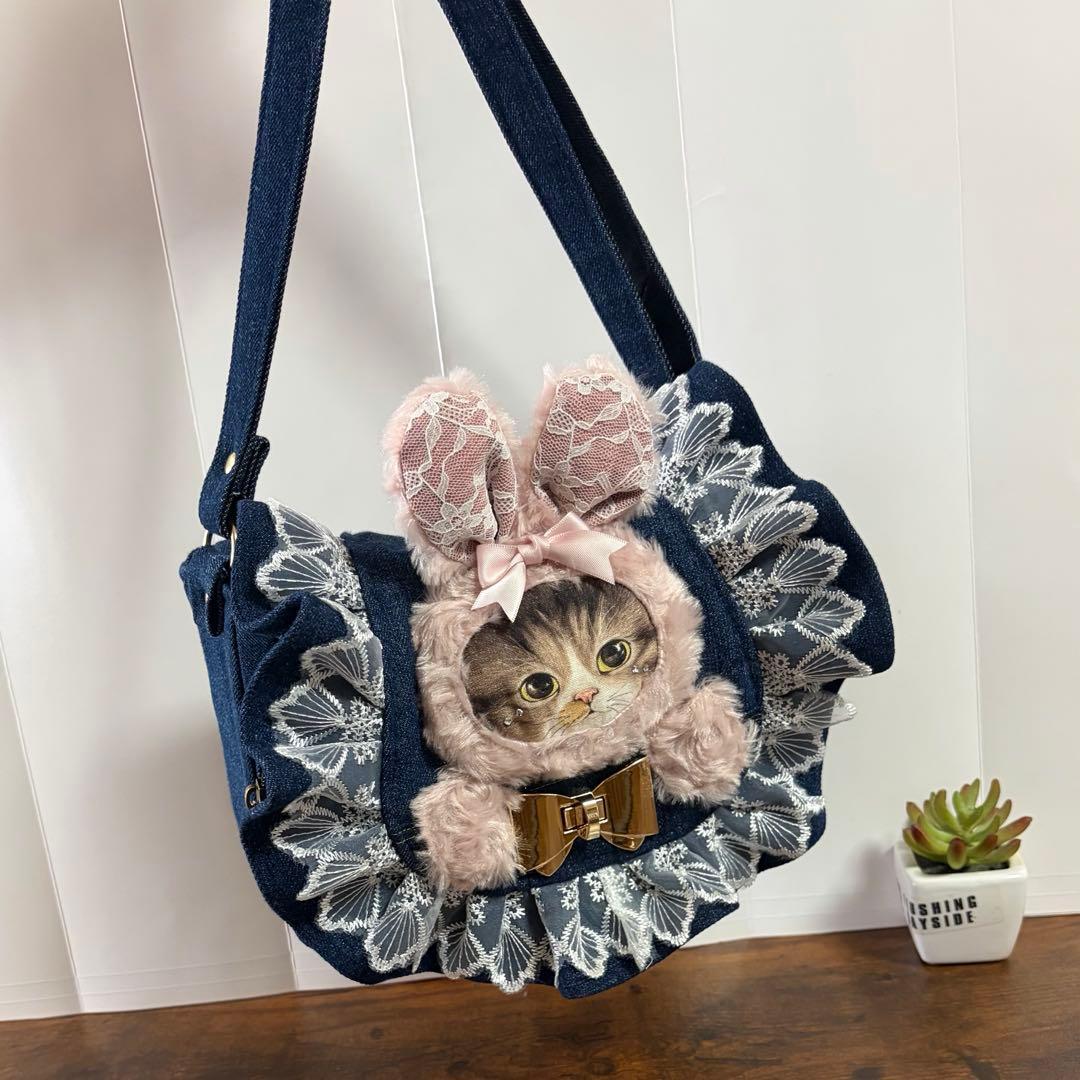 コヤンイサムチョン♡フリルバッグ♡ショルダーバッグ♡デニムリメイク♡ハンドメイド