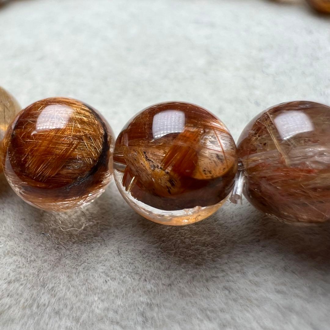 【83118】高品質 ルチルクォーツ 8mm ブレスレット 天然石