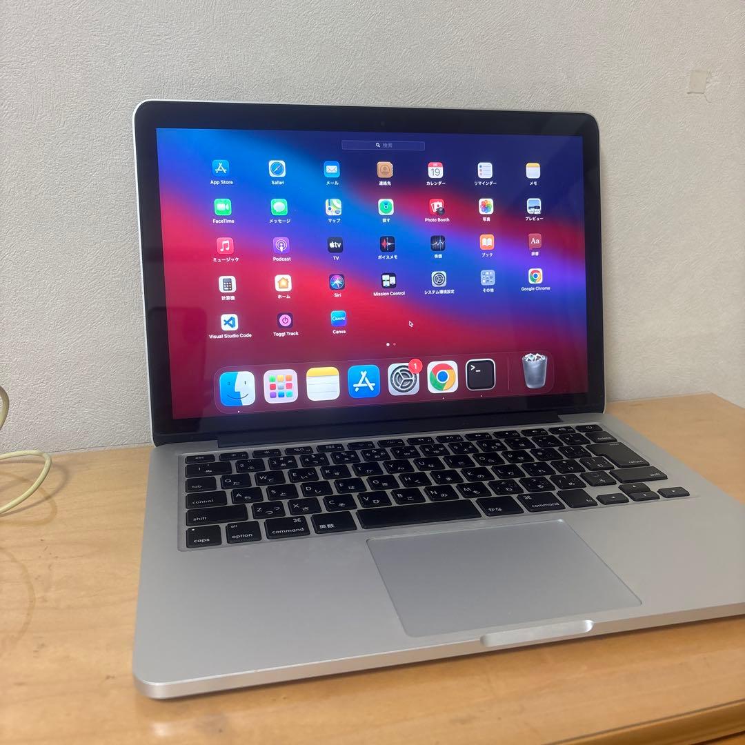 MacBook Pro Retina 13/i5/8G/512GB初期化済