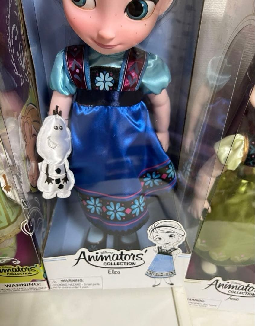 ディズニーアニメータードール人形（アナ、エルサ、クリストフ）新品