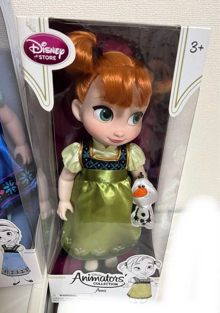 ディズニーアニメータードール人形（アナ、エルサ、クリストフ）新品