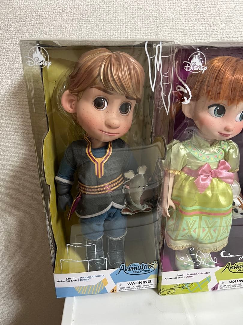 ディズニーアニメータードール人形（アナ、エルサ、クリストフ）新品