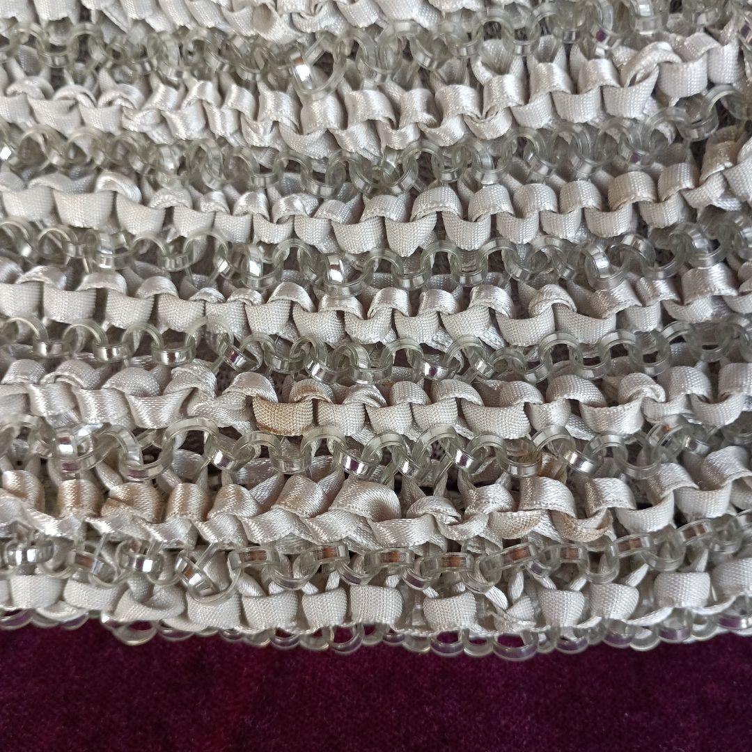 ANTEPRIMAシルバー グラニーバッグ ビーズ装飾付き