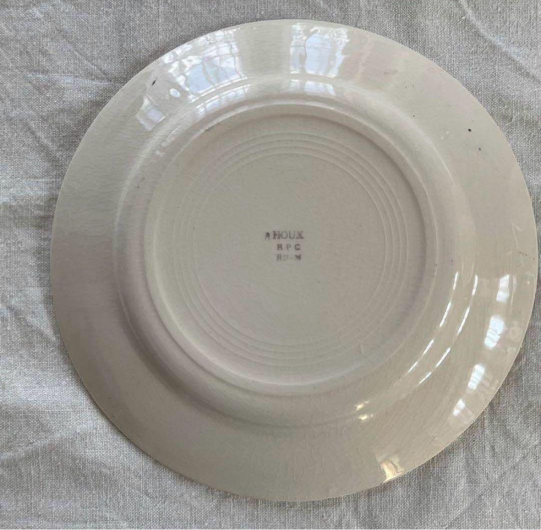 M.K フランスアンティーク HOUX ヒイラギ プレート 平皿 ②