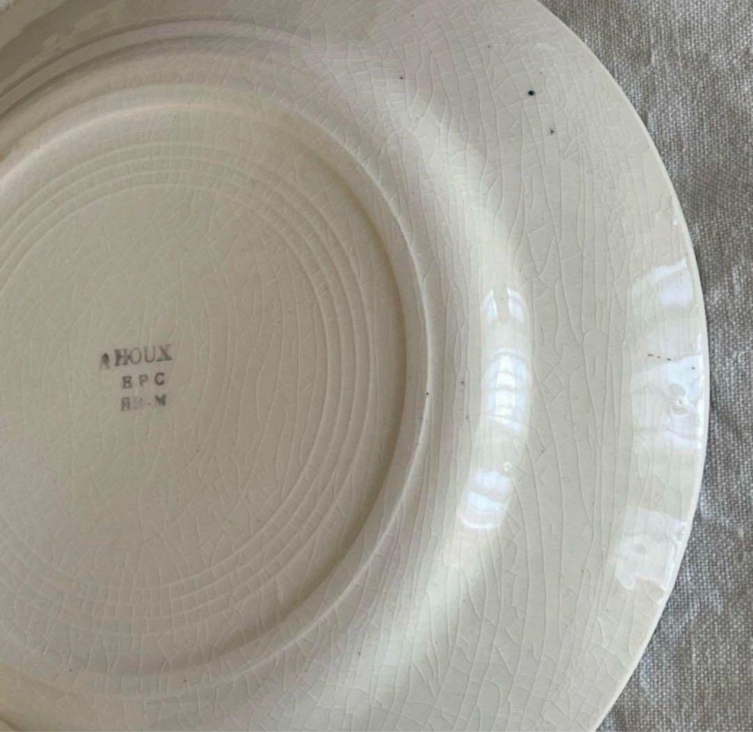 M.K フランスアンティーク HOUX ヒイラギ プレート 平皿 ②