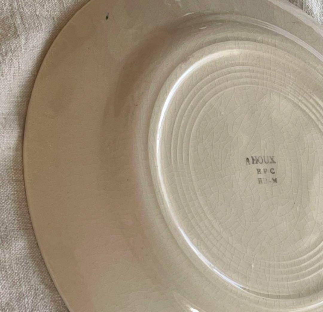 M.K フランスアンティーク HOUX ヒイラギ プレート 平皿 ②