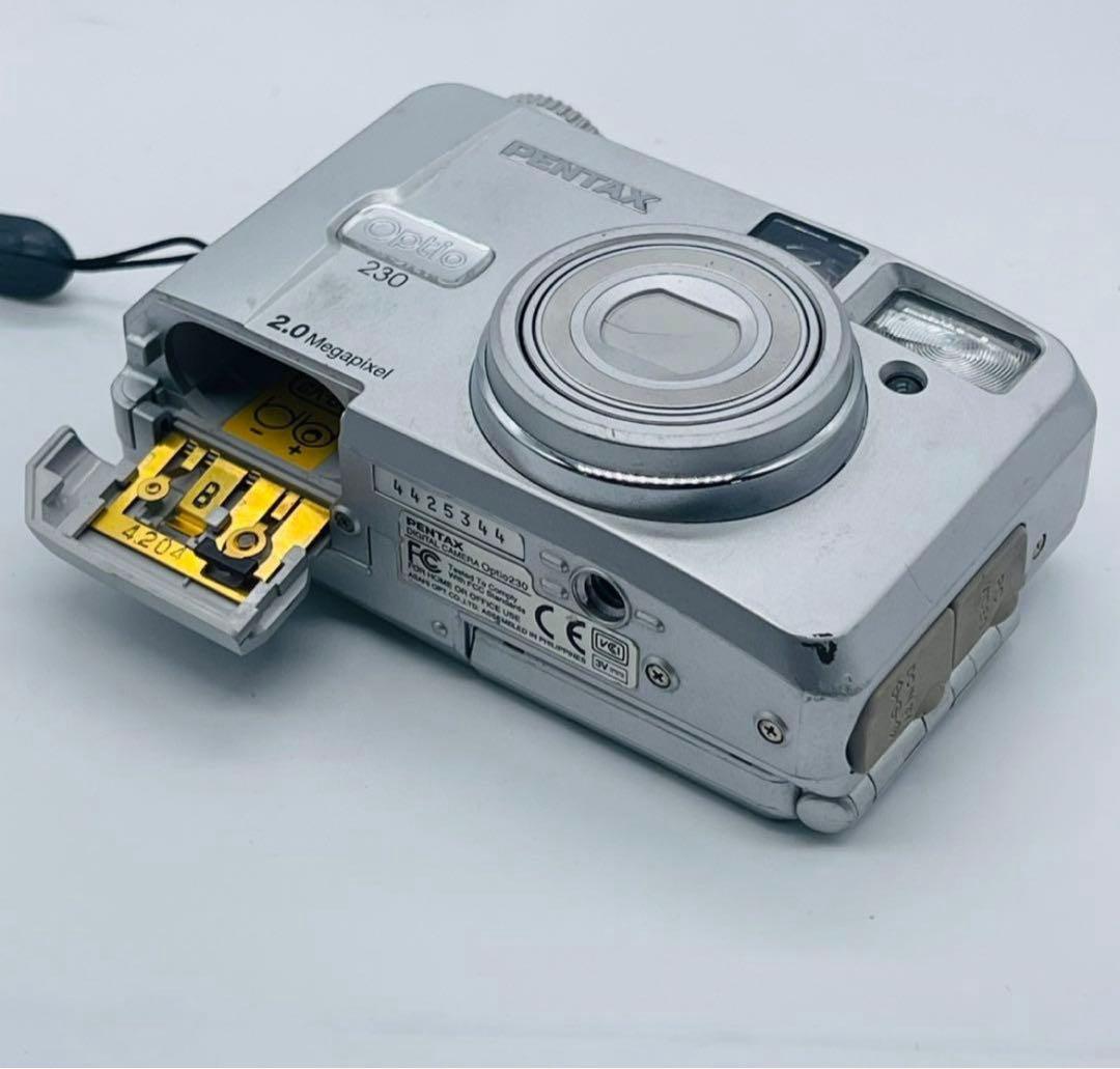 動作確認済み 自撮り可 PENTAX OPTIO 230 デジカメ 単三電池