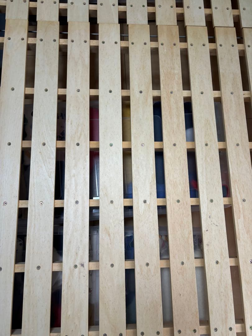 無印良品　セミダブル　ベッド　タモ材