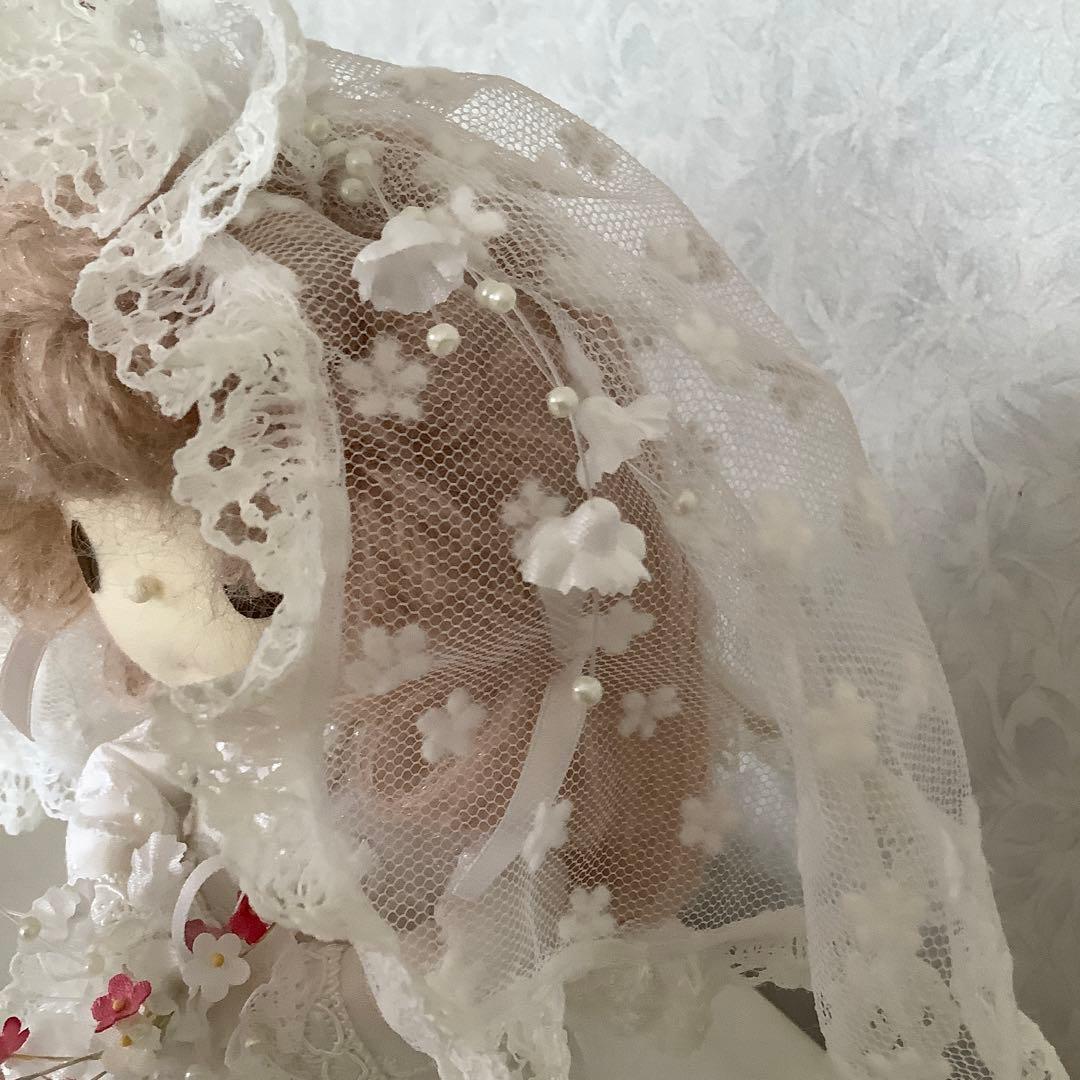 米山京子風　ウエディング　カップル　花婿　花嫁　2人　結婚記念　飾り　置物