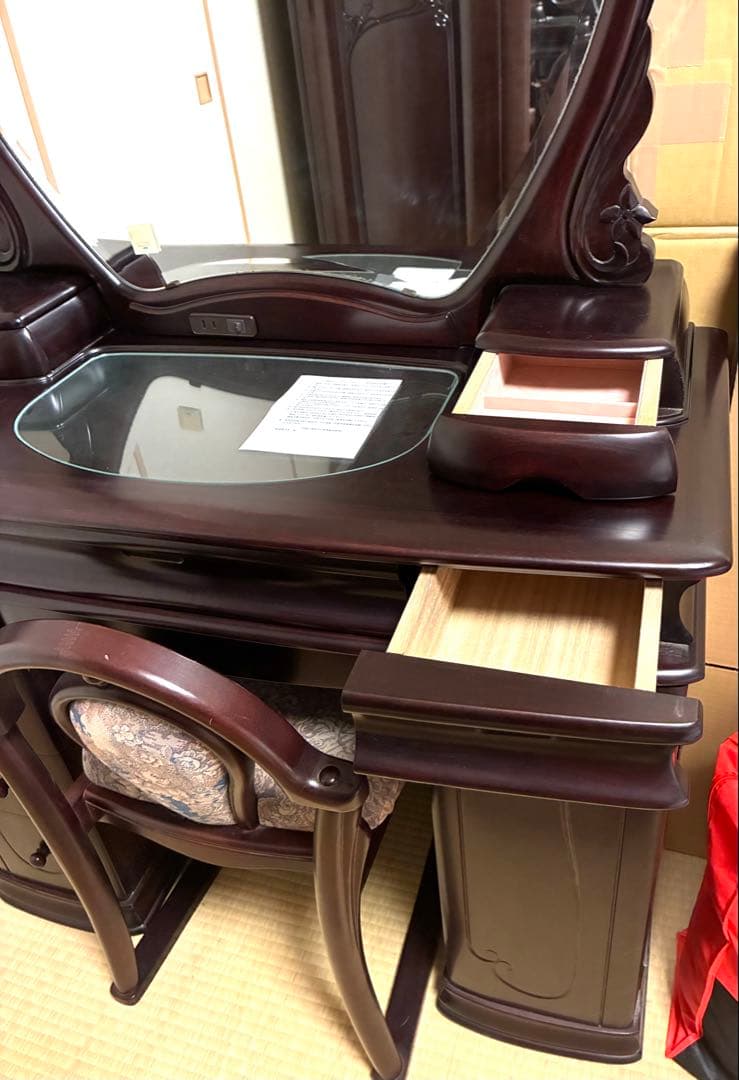 鏡台　ドレッサー　婚礼家具　嫁入り道具　昭和レトロ　鏡台1