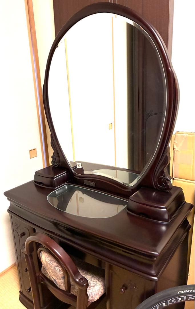 鏡台　ドレッサー　婚礼家具　嫁入り道具　昭和レトロ　鏡台1