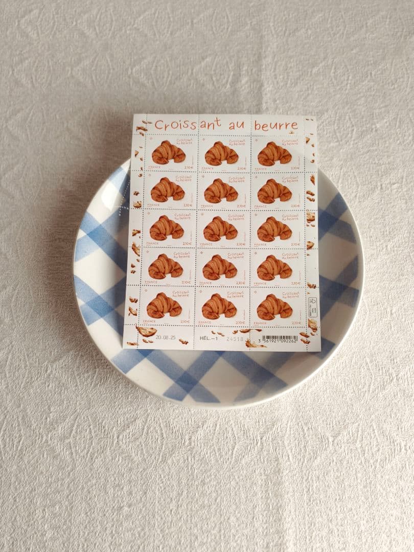 【ａｎｃｏさま】la poste france ❀ クロワッサンの香り スタンプ