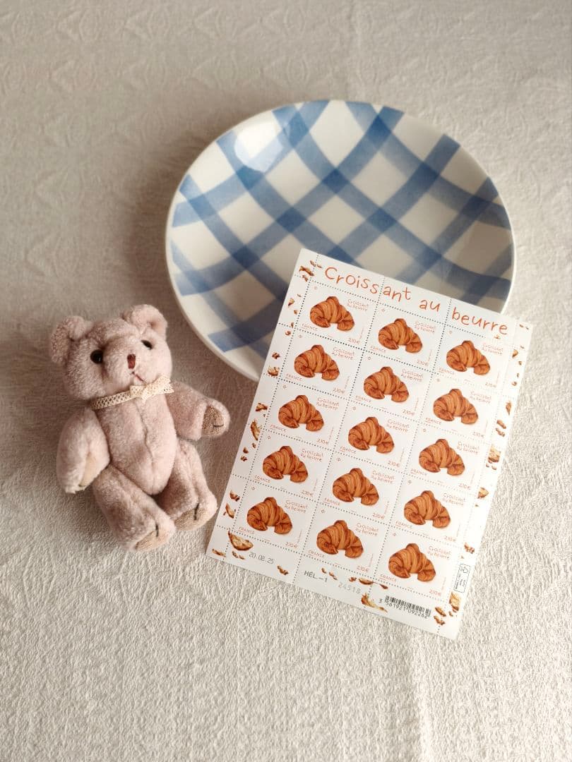 【ａｎｃｏさま】la poste france ❀ クロワッサンの香り スタンプ