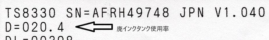 即使用可! Canon TS8330 インクジェット複合機 印刷テストOK