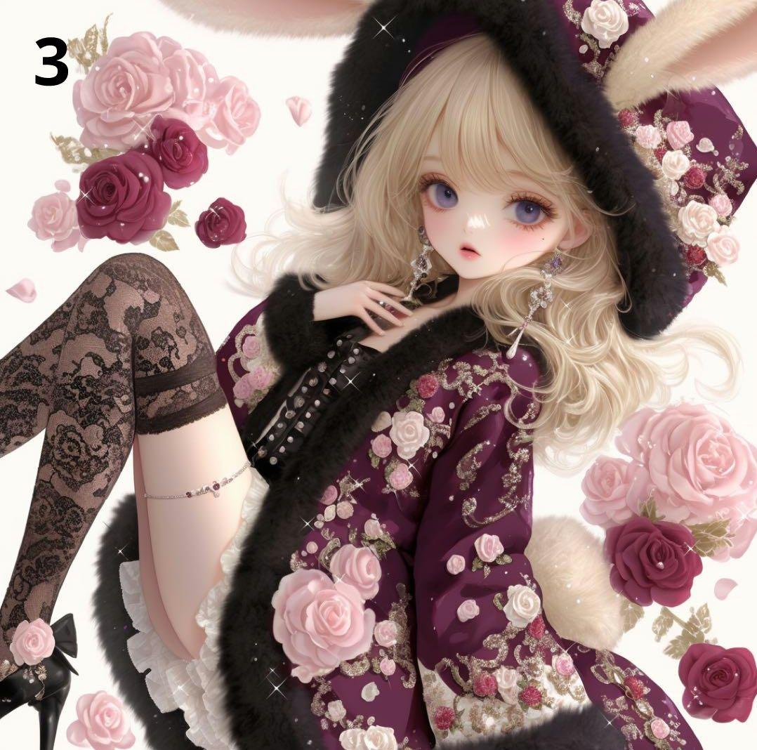 枚数限定パネル ③ 　かわいい女の子パネル生地　ハンドメイド
