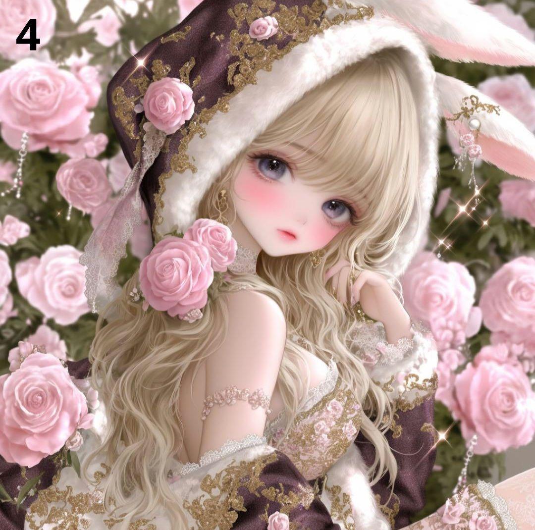 枚数限定パネル ③ 　かわいい女の子パネル生地　ハンドメイド