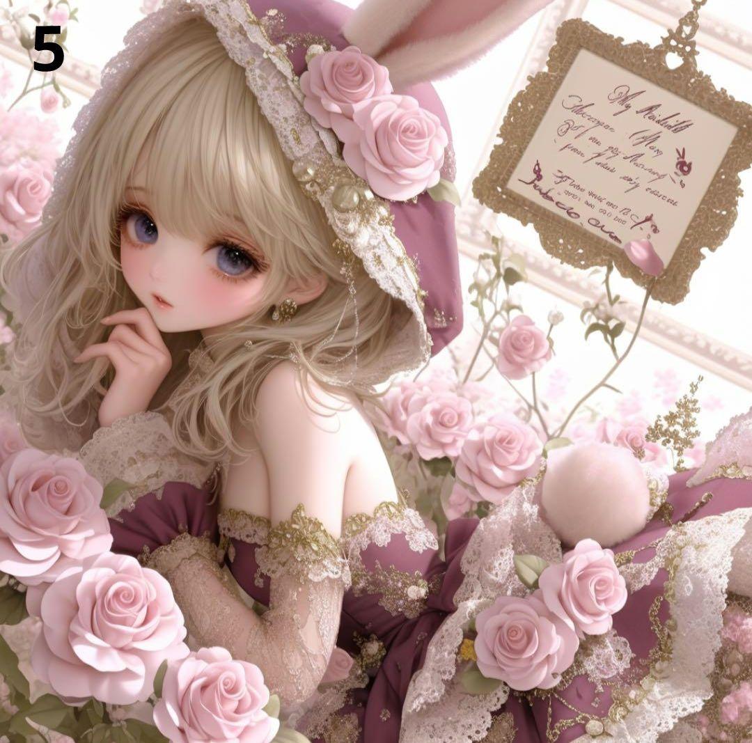 枚数限定パネル ③ 　かわいい女の子パネル生地　ハンドメイド