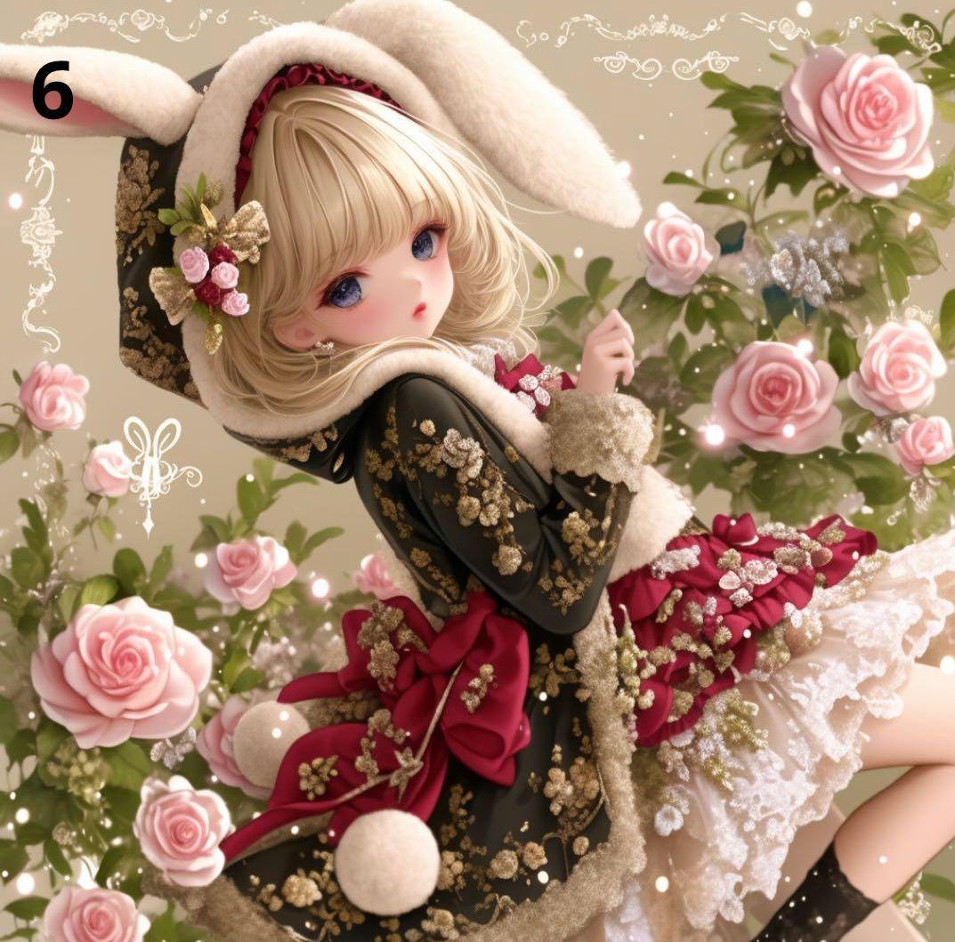 枚数限定パネル ③ 　かわいい女の子パネル生地　ハンドメイド