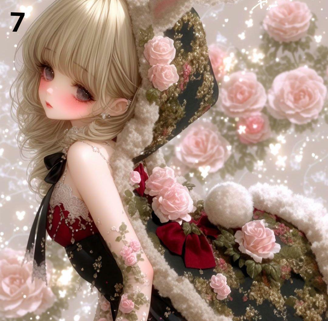 枚数限定パネル ③ 　かわいい女の子パネル生地　ハンドメイド