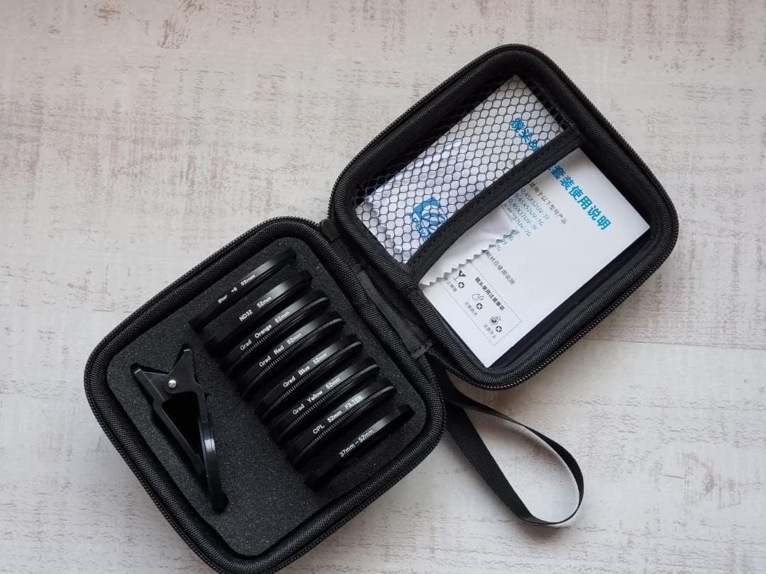 スマホ用プロフェッショナルカメラレンズセット、iPhone/Android対応、