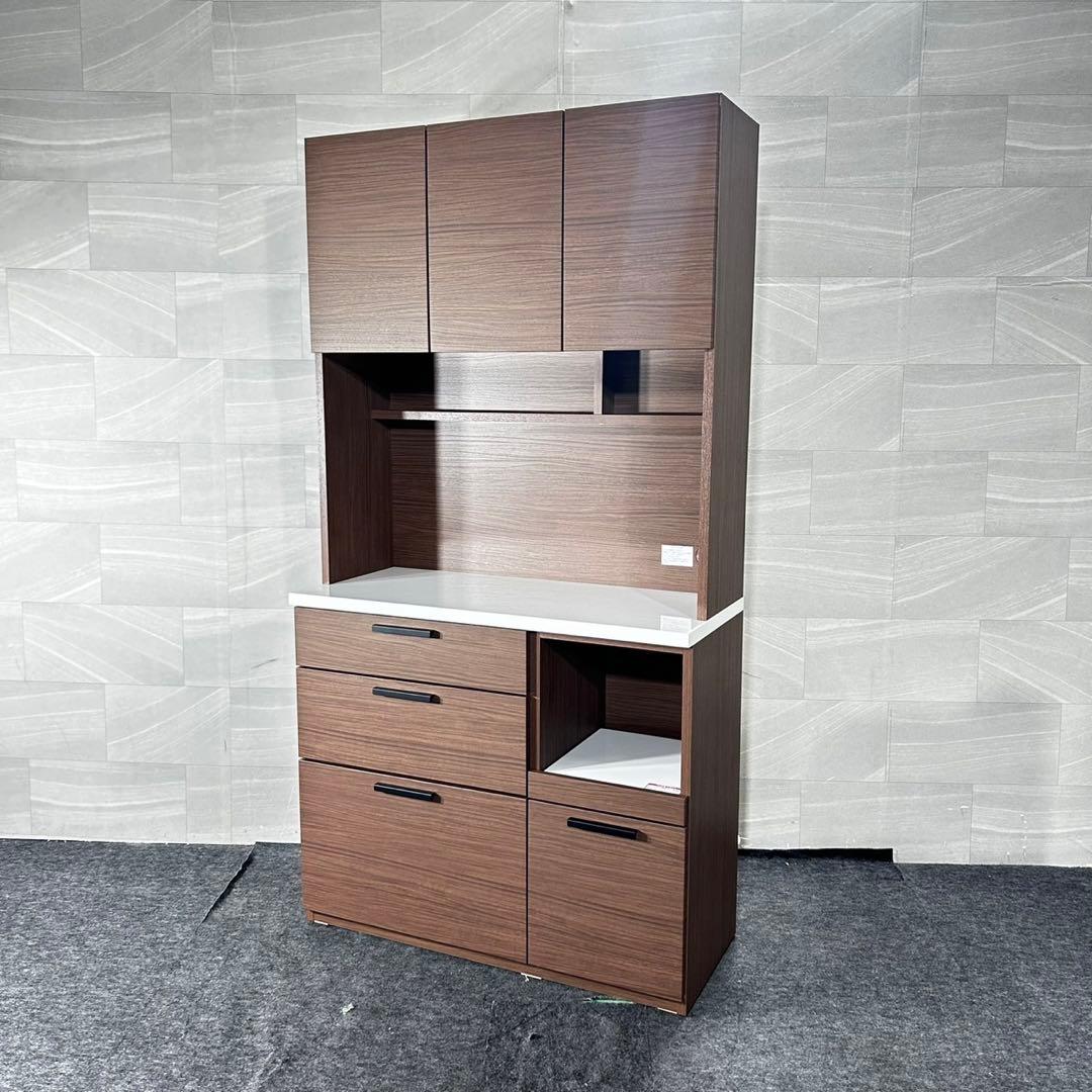 ニトリ キッチンボード 食器棚 SORREL 100KB 家具 d4981