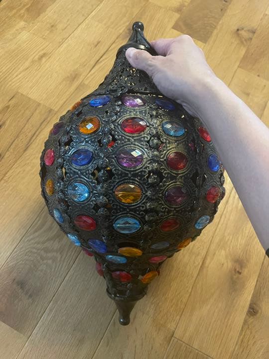 モロッカン　キャンドル　ランタン　ライト　アンティーク　インテリア　照明