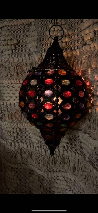 モロッカン　キャンドル　ランタン　ライト　アンティーク　インテリア　照明