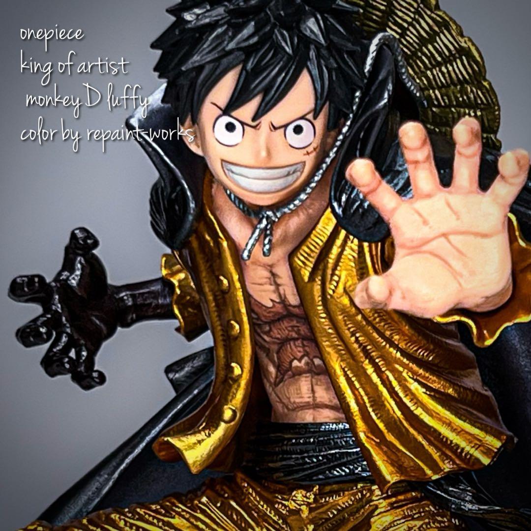 ど*ん様 リペイント ワンピース ルフィ フィギュア king of artis