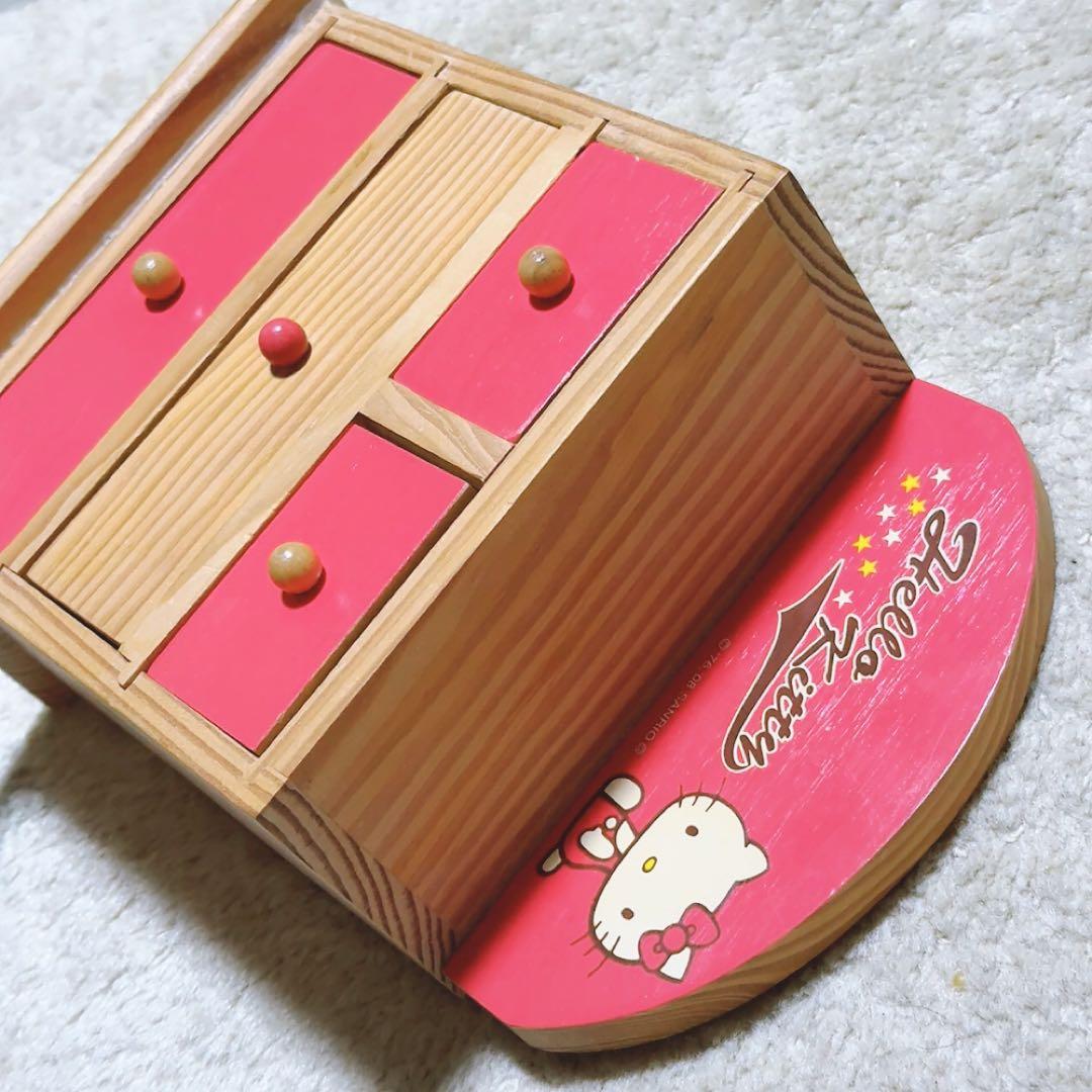 希少 レア ハローキティ ミニ棚 小物入れ レトロ 昭和 当時物 ミニチュア
