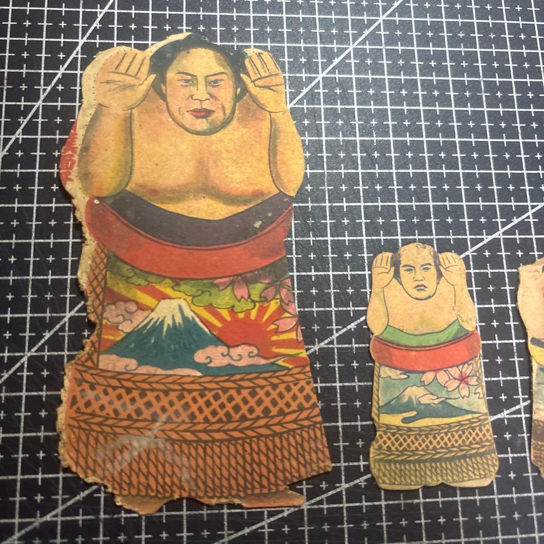 大相撲力士 相撲人形 めんこ 3枚セット レア ③