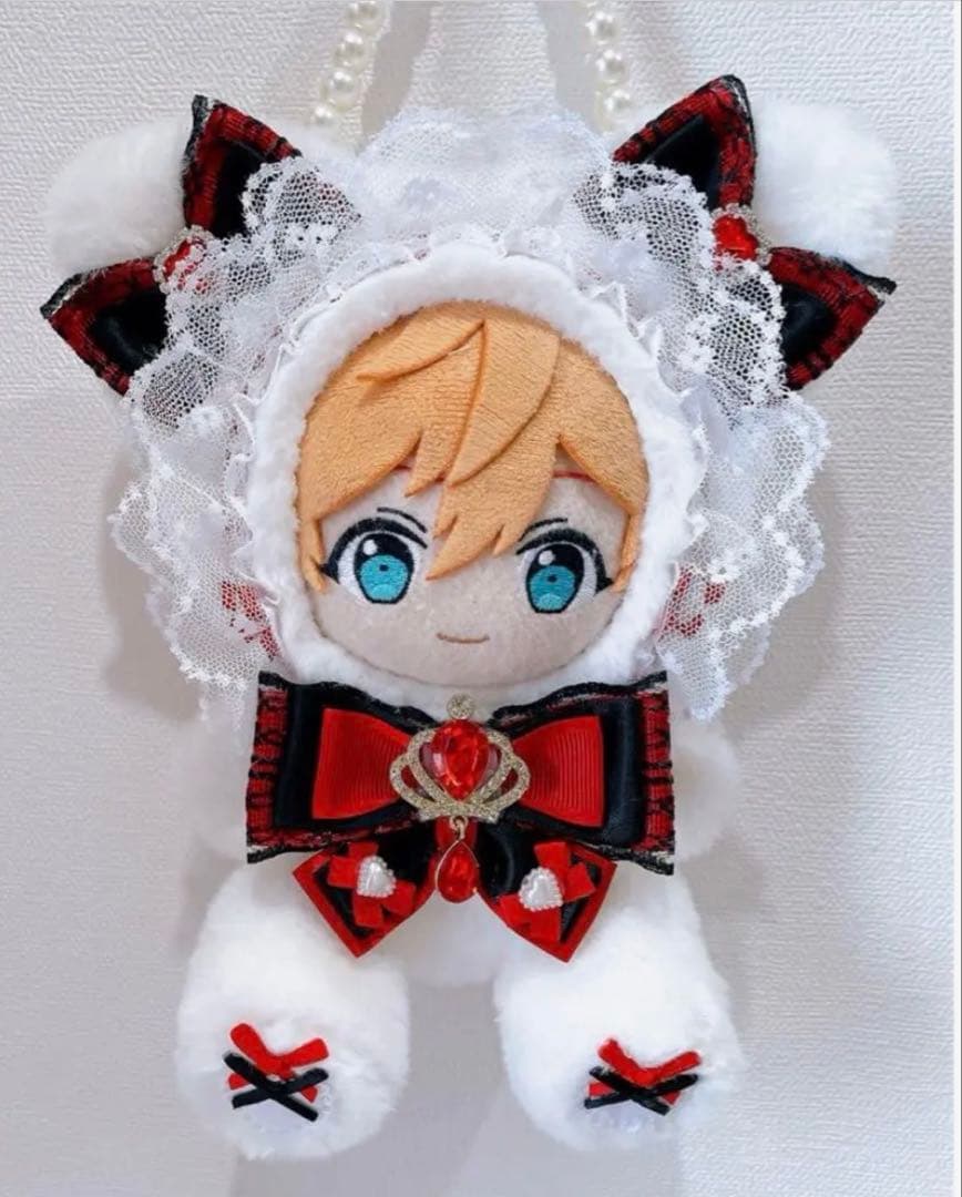 おすわり♥ぬい服♥着ぐるみ♥16cm♥ネコ♥バックチャーム♥W89