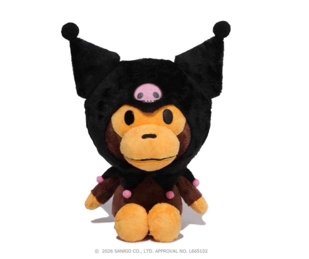BAPE X KUROMI PLUSH DOLL サンリオ　ぬいぐるみ