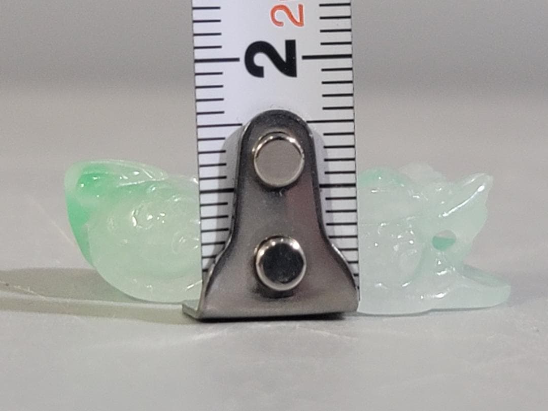 翡翠 獅子の彫刻 小型 装飾品