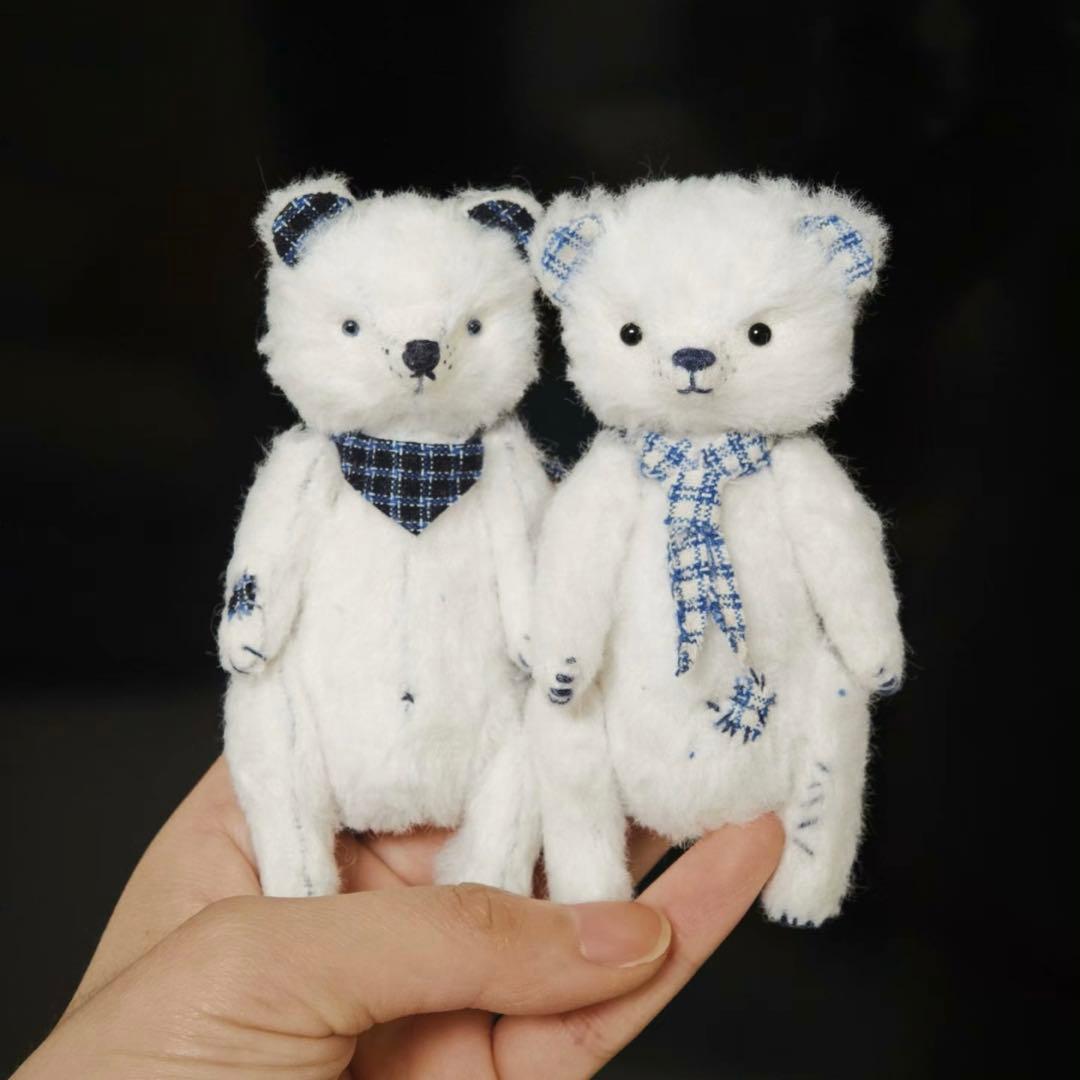 白熊兄ちゃん アーティストベア テディベア 海外作家様 ハンドメイド ミニチュア