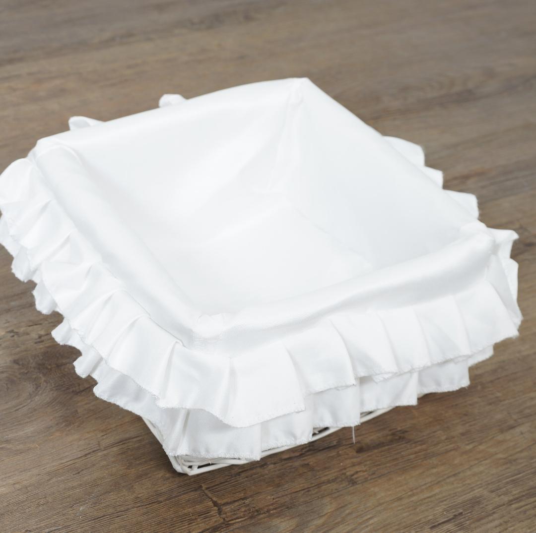 新品　フリルバスケット付き テレビ台 幅100cm 完成品 ホワイト ローボード