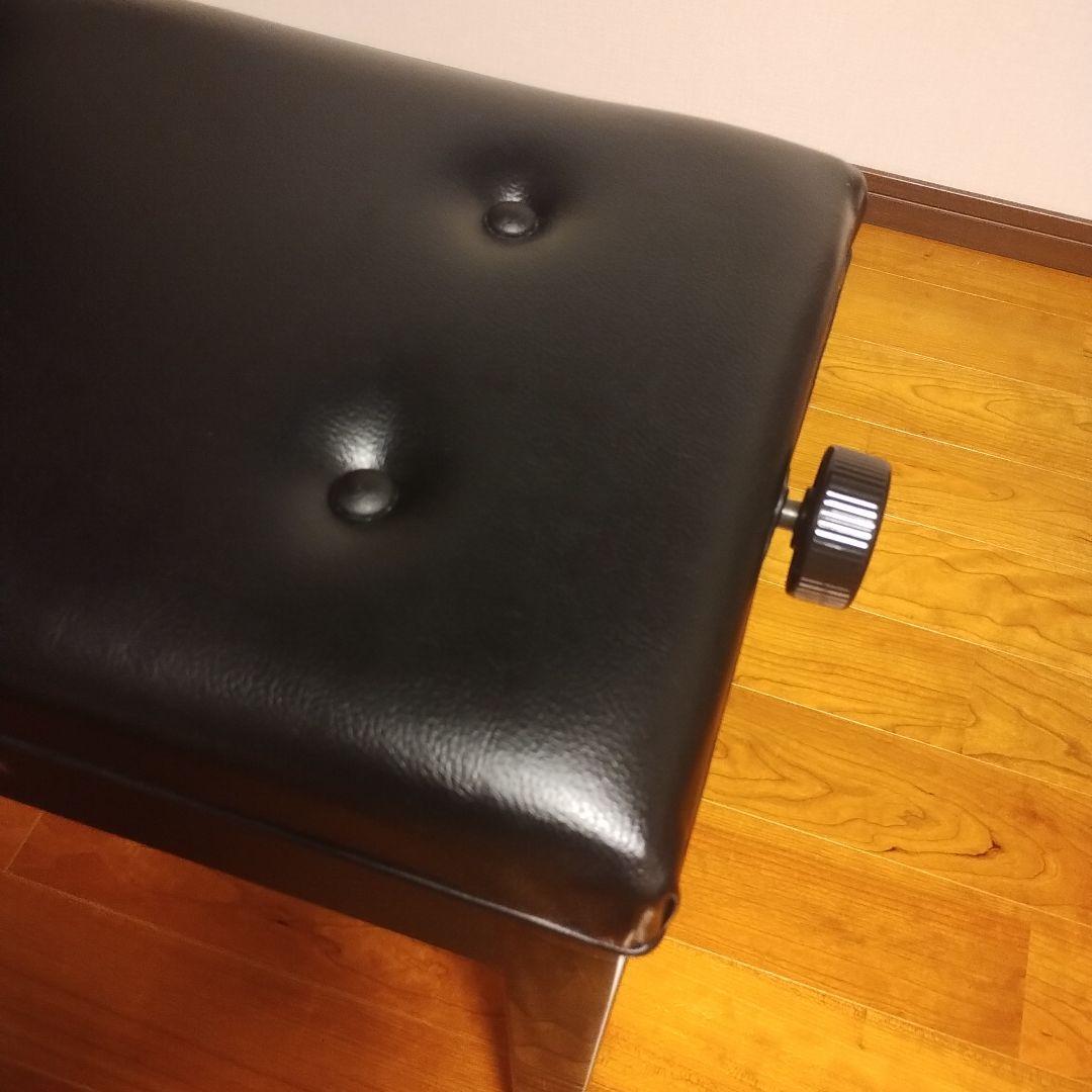 Naa　YAMAHA ピアノベンチ 高さ調整可能 黒