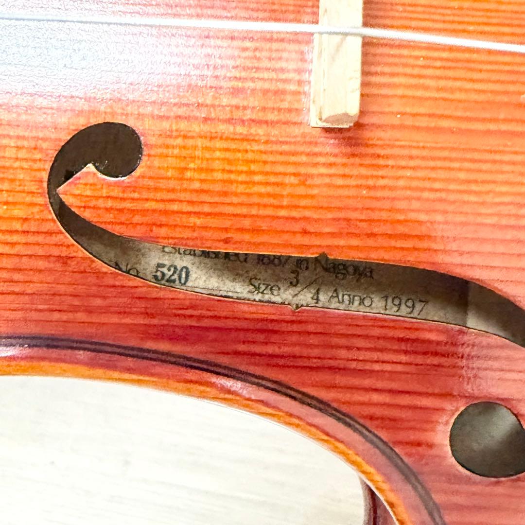 ★美品★ Suzuki No.520 バイオリン　3/4 ケース付　1997年