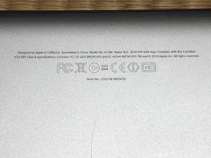 2012 MacBook pro 15インチ i7 2.3GHz DVD搭載PC