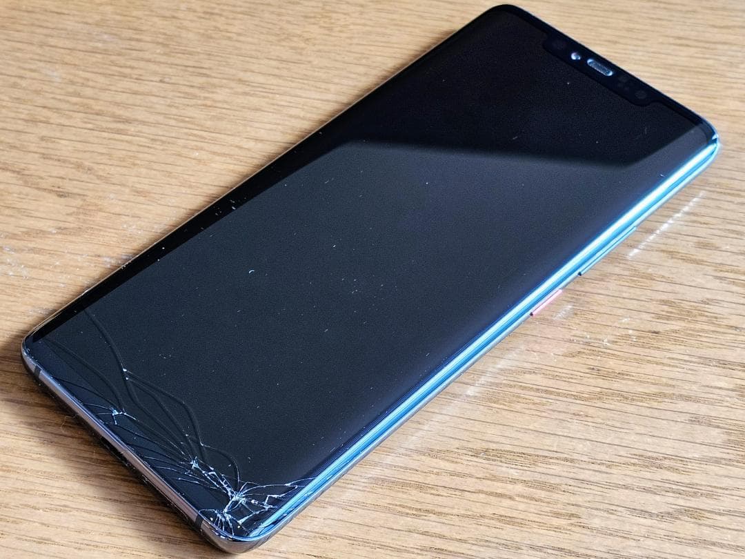 【画面一部割れ・正常動作】HUAWEI Mate 20 Pro 黒 Simフリー