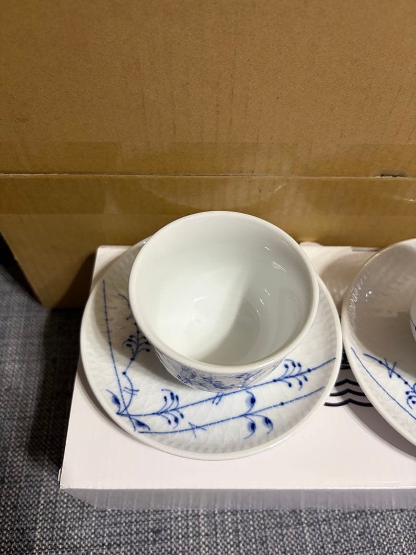 ロイヤルコペンハーゲン ブルーパルメッテ カップ ソーサーセット
