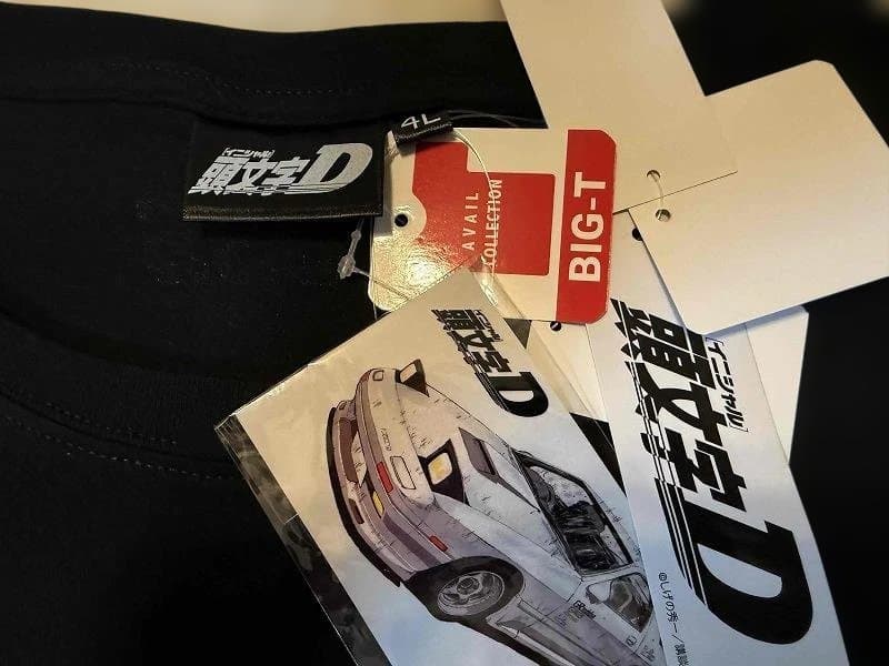 頭文字D　FC3S・FD3S高橋兄弟Tシャツ4Lビッグサイズ2枚　ステッカー付