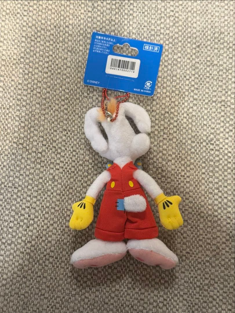 【レア！新品】【東京ディズニーリゾート】ロジャーラビット ぬいぐるみストラップ