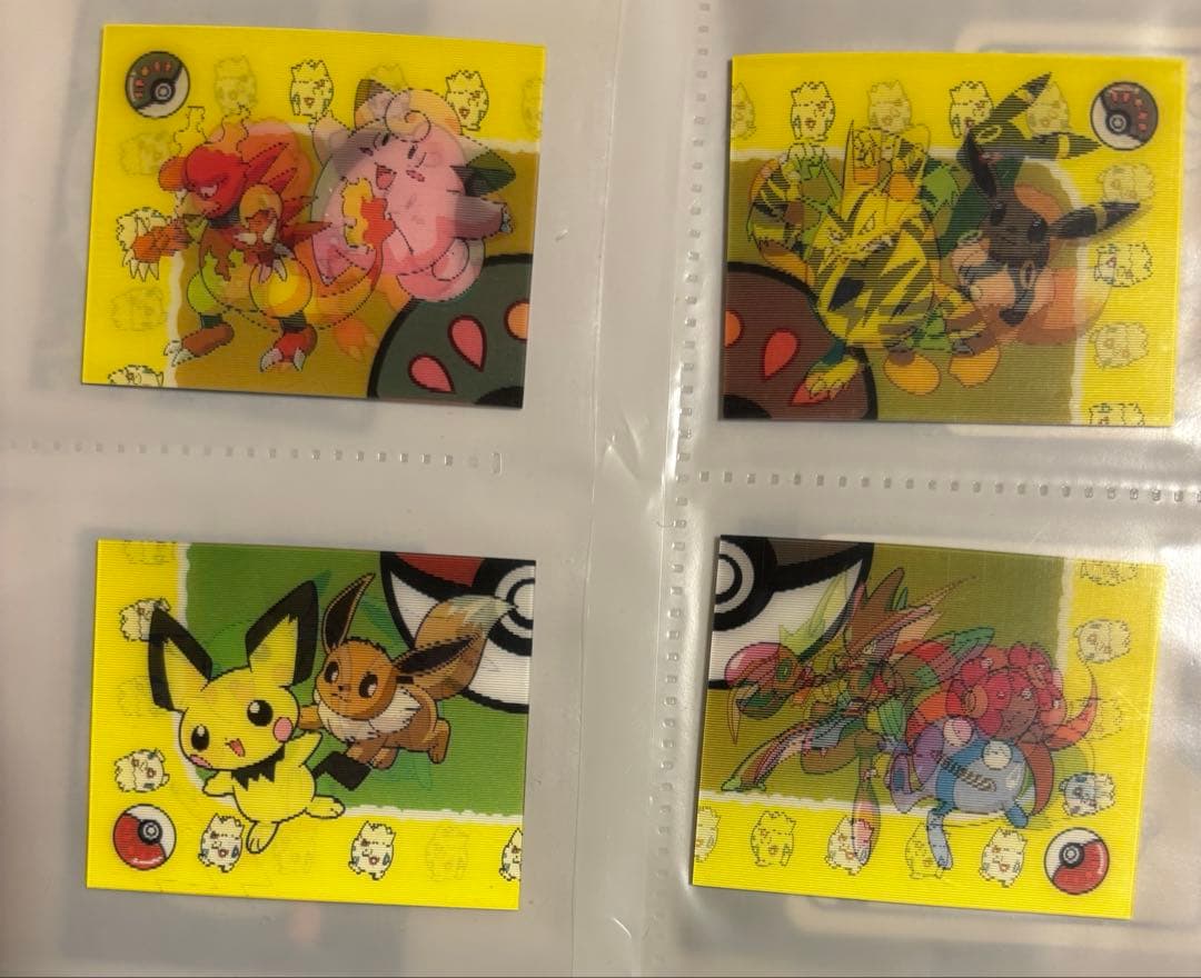 希少 ポケモン　明治　レンチキュラーカード 8種セット